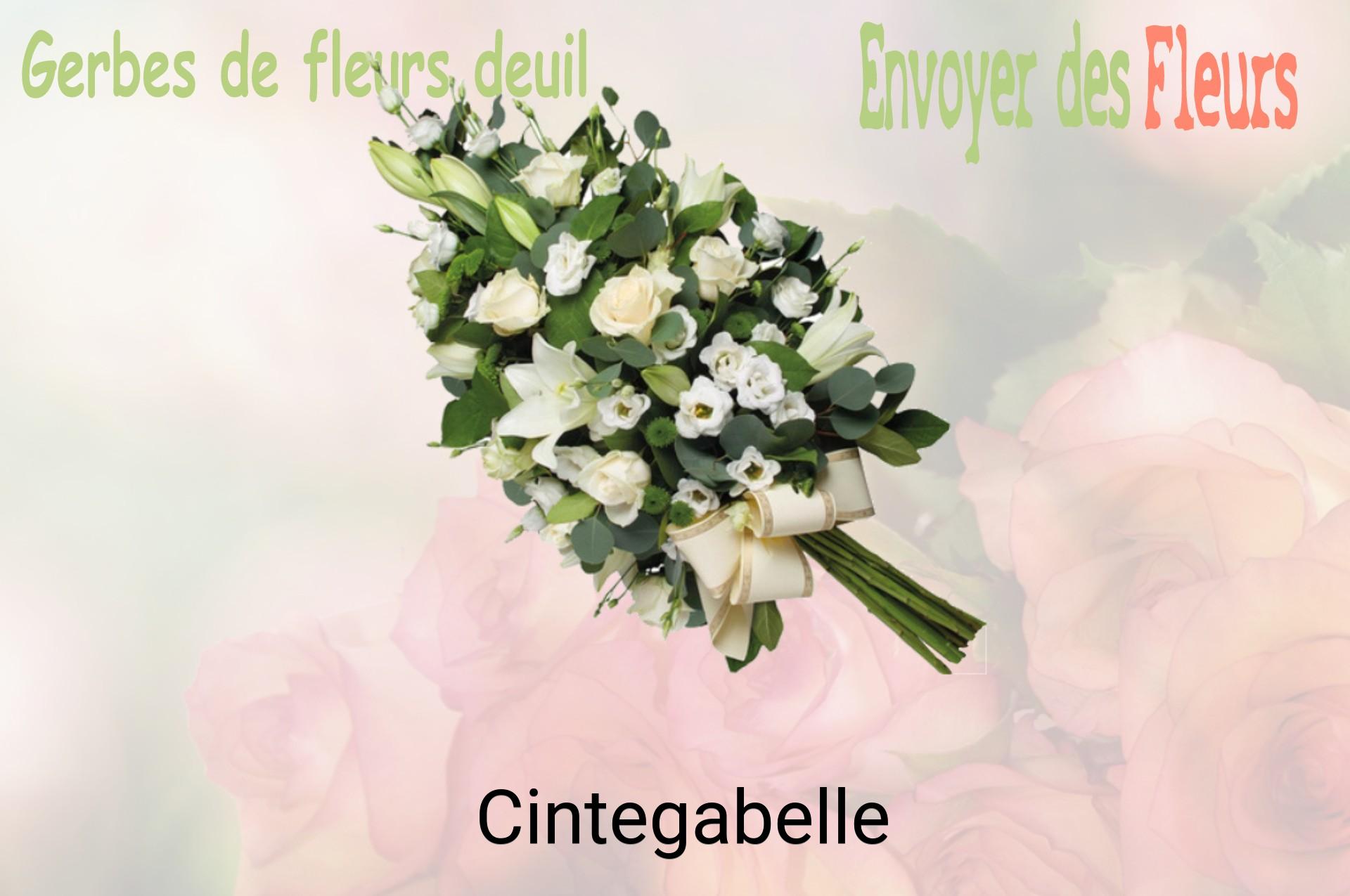 Gerbe de fleurs de deuil livrée à Cintegabelle